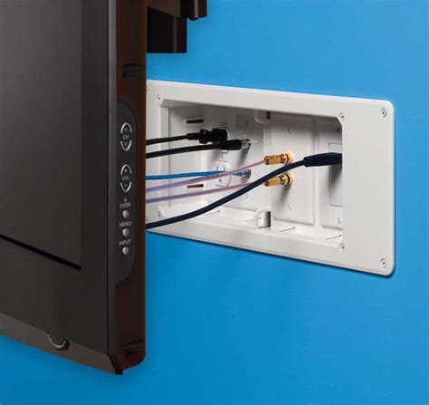 tv wall electrical box|wall mount tv recessed box.